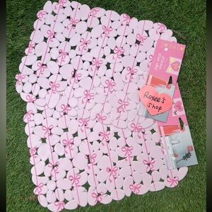 Pink Coquette Bow Sink Mat Set | 2pcs